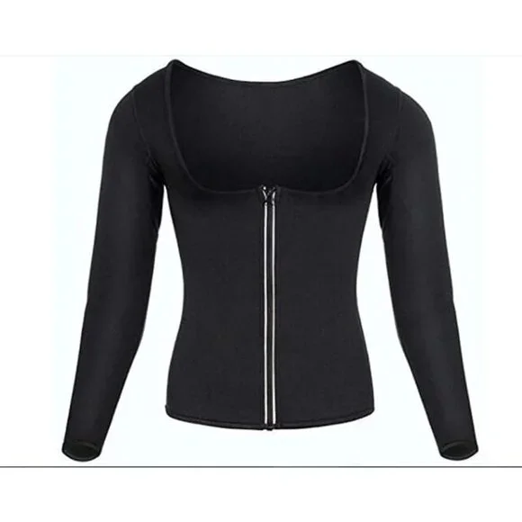 Sportswoman’s Fat-Burning Suit with Long Sleeves: Sauna Suit - Size S, NWOT - Picture 2 of 6